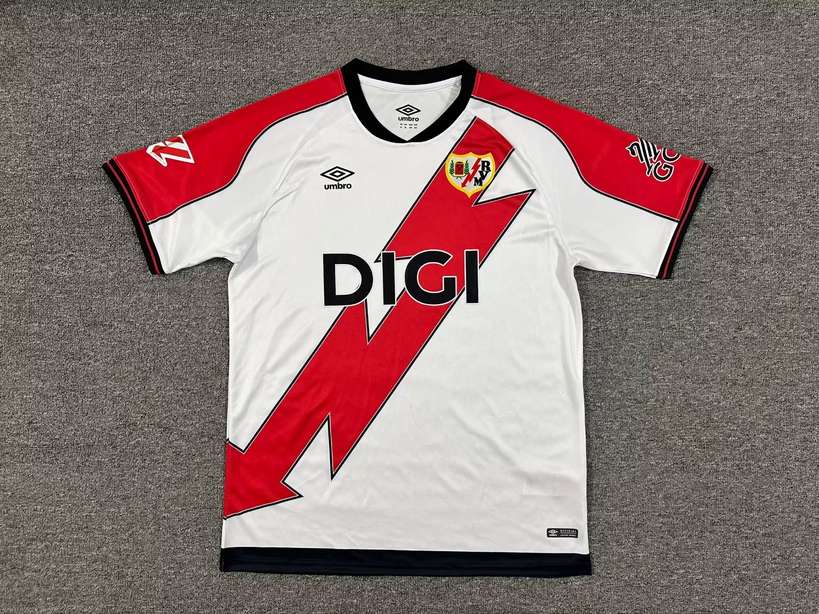 25 26 Rayo Vallecano Home S-4XL 25 26 巴列卡诺 主场