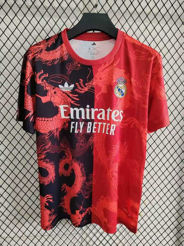 25 26 Real Madrid Red Dragon S-4XL 25 26 皇马 红龙 S-4XL