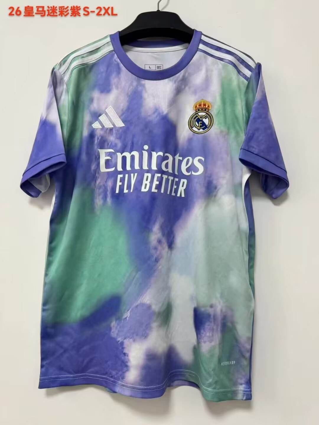 25 26 Real Madrid S-XXL 25 26 皇马 迷彩紫 S-2XL