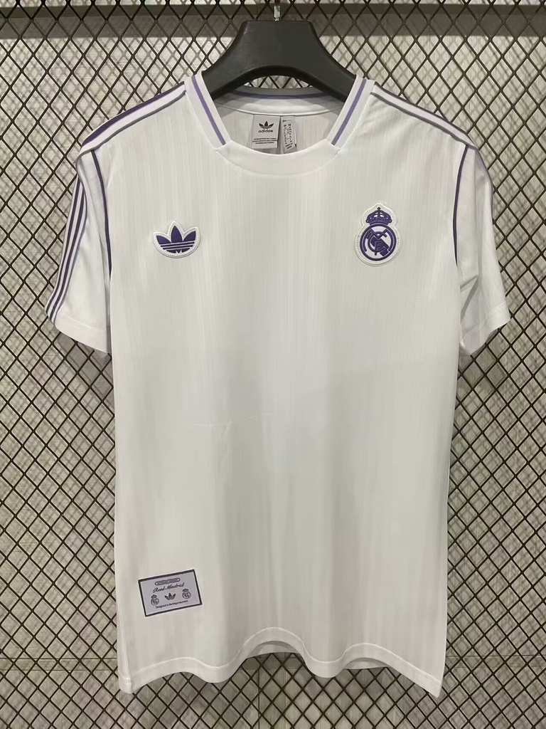 25 26 Real Madrid T-shirt, antique white S-4XL 25 26 皇马 T恤 仿古 白色 S-4XL