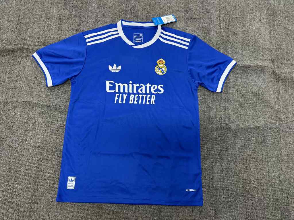 25 26 Real Madrid blue size S-4XL 25 26 皇马 蓝色