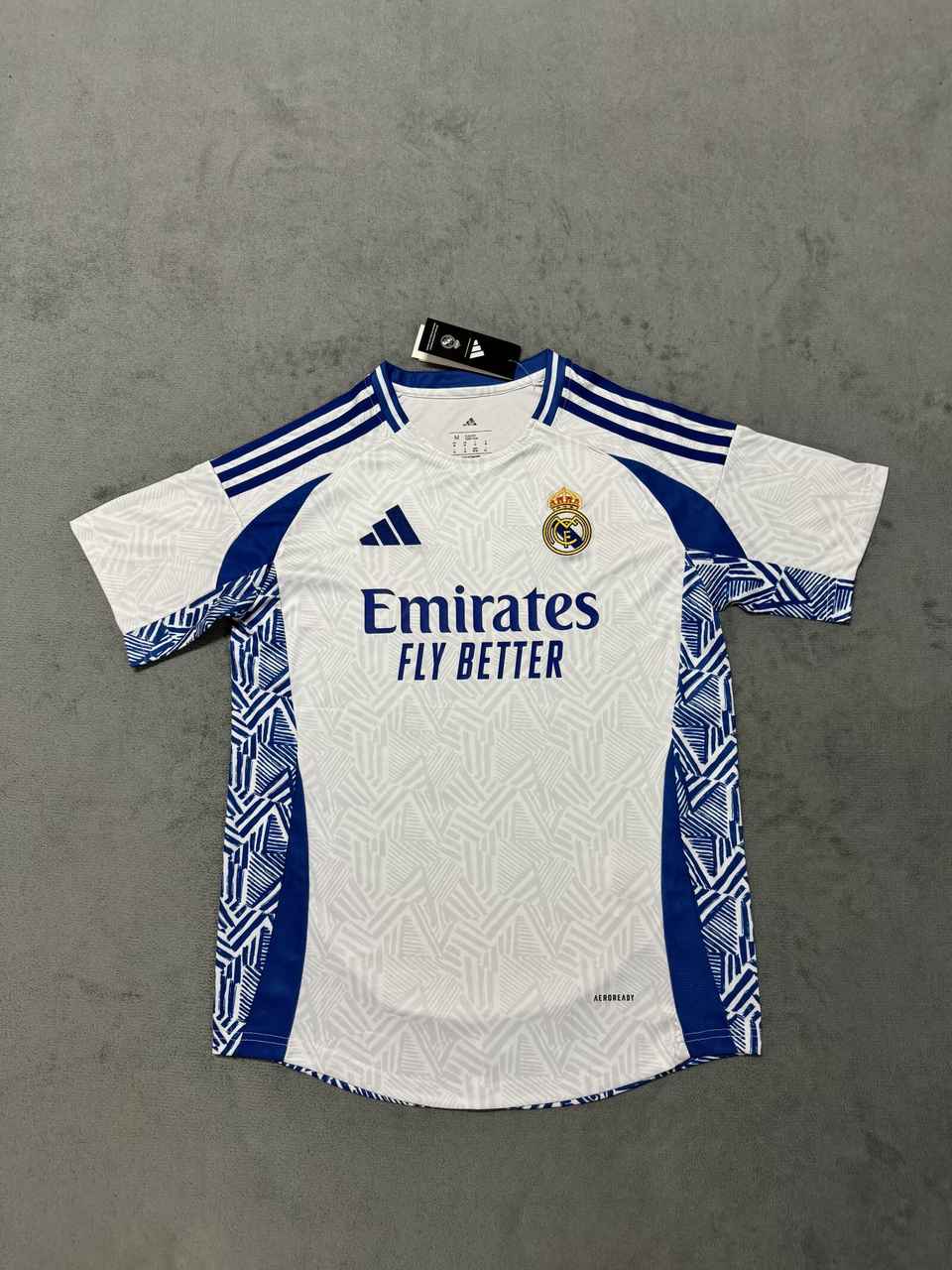 25 26 Real Madrid pre match training uniform white S-4XL 25 26 皇马 赛前 训练服 白色 S-4X