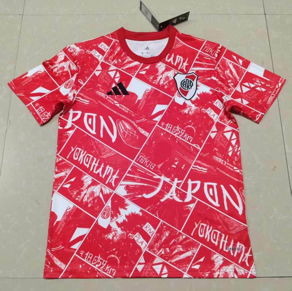 25 26 River plate red training 25 26 河床 红色 训练 S-4XL