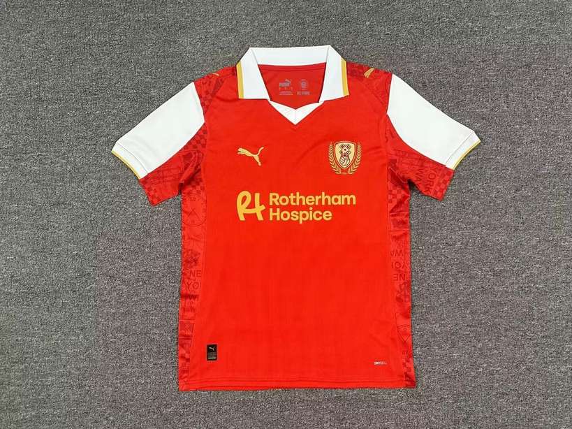 25 26 Rotherham home 25 26 罗瑟汉姆 主场 S-4XL