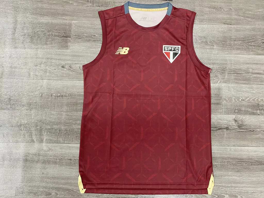 25 26 Sao Paulo red training vest size S-4XL 25 26 圣保罗 红色训练背心