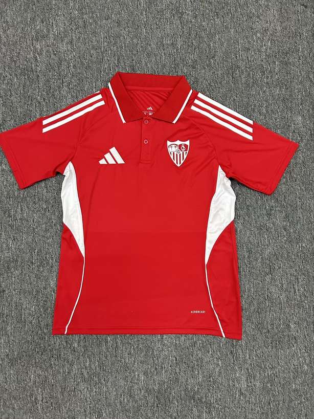 25 26 Sevilla Red Polo S-3XL 25 26 塞维利亚 红色 polo S-3XL