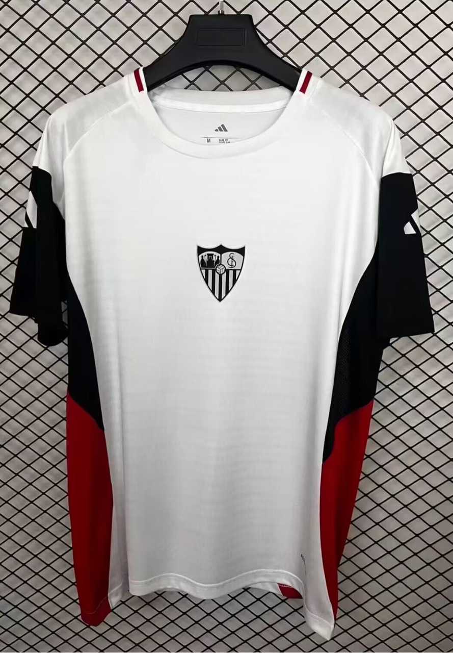 25 26 Sevilla Training Jersey White S-2XL 25 26 塞维利亚 训练球衣 白色 S-2XL