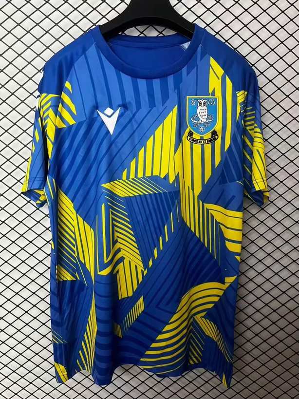 25 26 Sheffield Wednesday Pre-match Jersey Blue S-4XL 25 26 谢周三 赛前服 蓝色 S-4XL