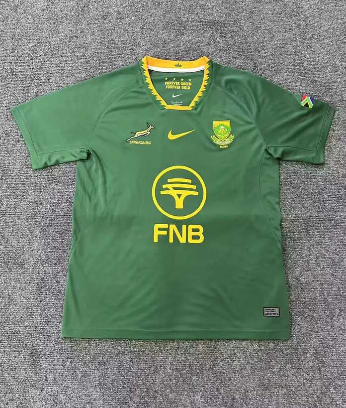 25 26 South Africa home Rugby jersey size S-4XL 25 26 南非 主场 橄榄球