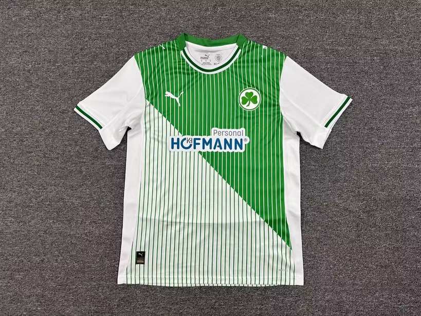 25 26 SpVgg Greuther Fürth Home S-4XL 25 26 菲尔特 主场 S-4XL