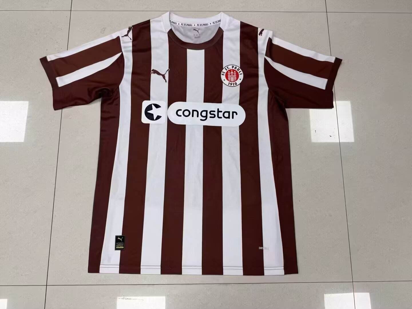 25 26 St. Pauli Home S-4XL 25 26 圣保利 主场 S-4XL
