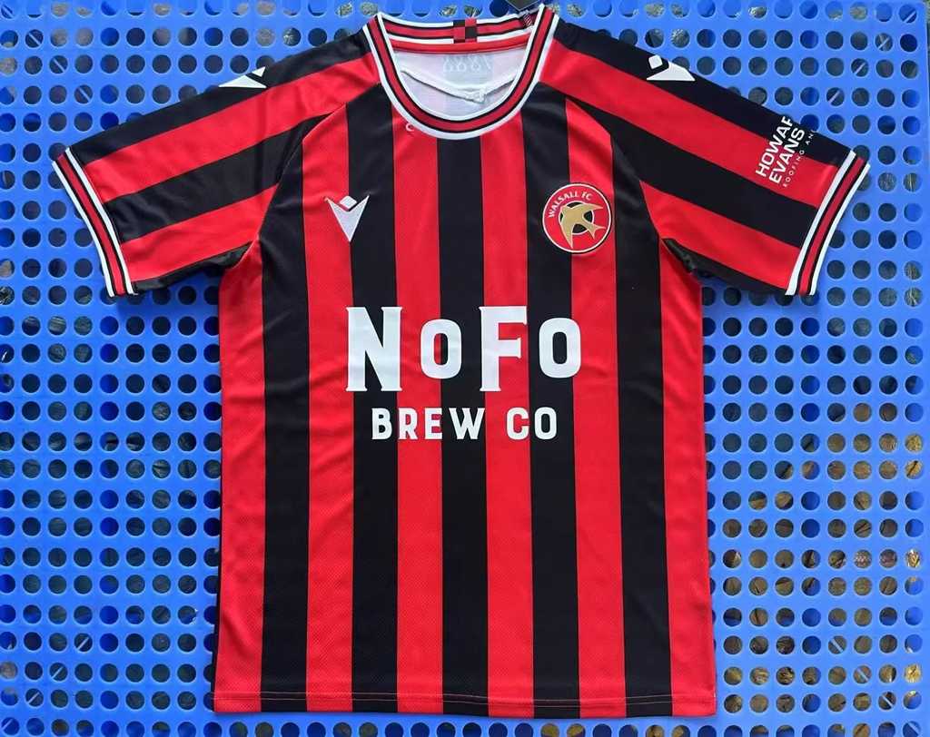 25 26 Walsall home size S-4XL 25 26 沃尔索尔 英超乙甲联赛 主场