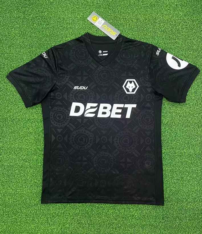 25 26 Wolverhampton Wanderers goalkeeper black S-4XL 25 26 狼队 守门员 黑色 S-4XL
