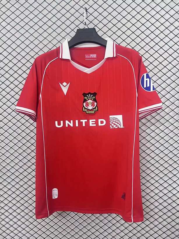 25 26 Wrexham Home S-4XL 25 26 雷克瑟姆 主场 S-4XL