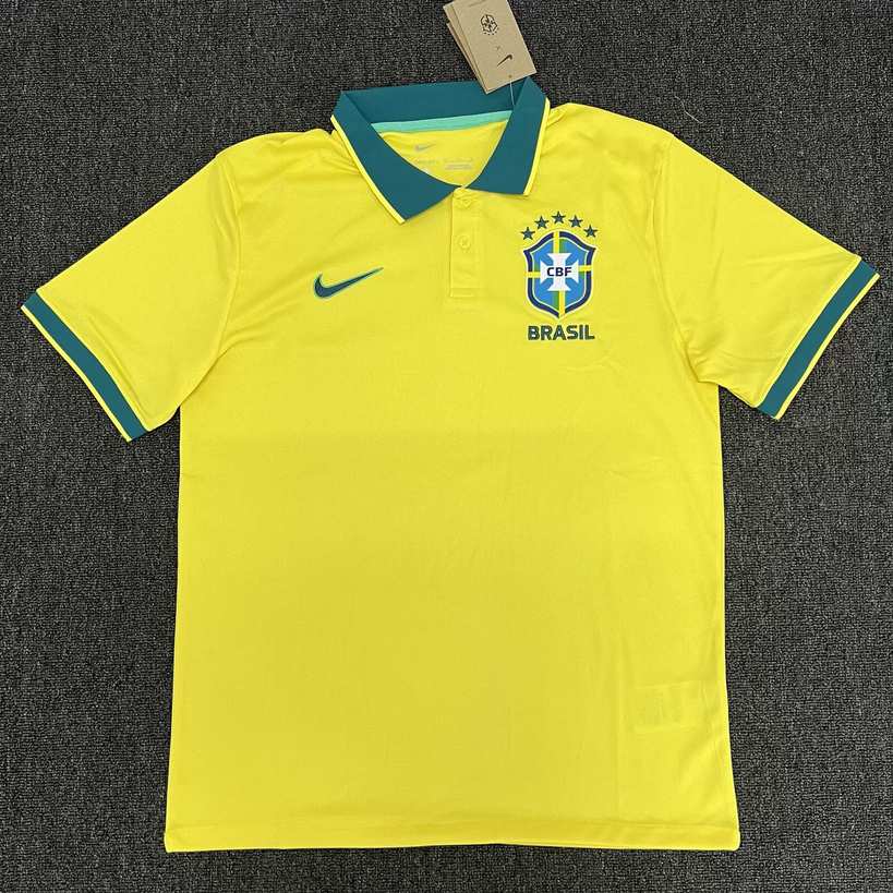 2026 Brazil yellow Polo S-4XL 2026 巴西 黄色 Polo衫 S-4XL