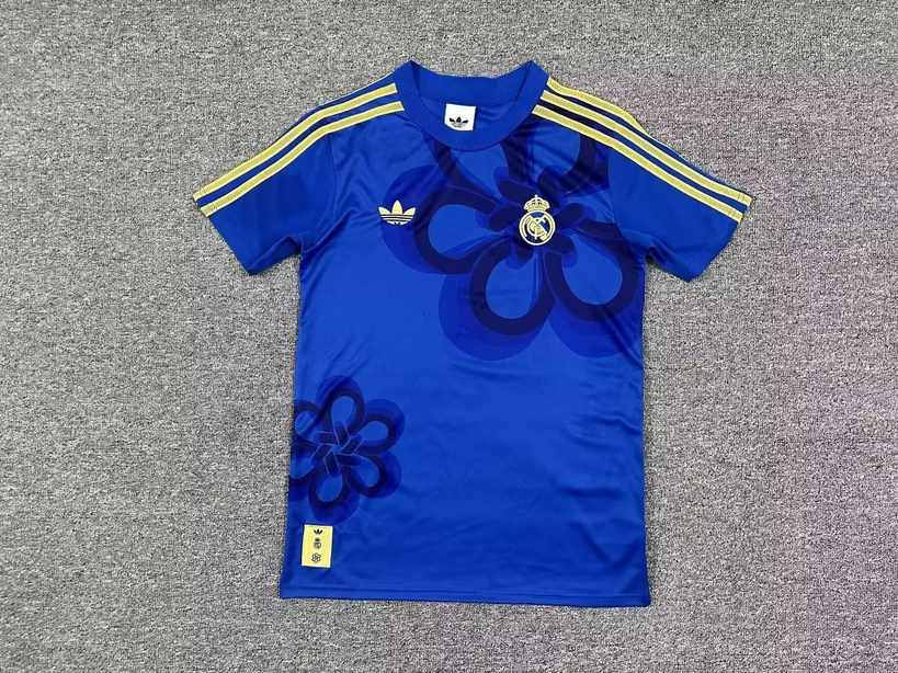 2026 Real Madrid Commemorative Edition blue 2026 皇马 纪念版 蓝色 S-4XL