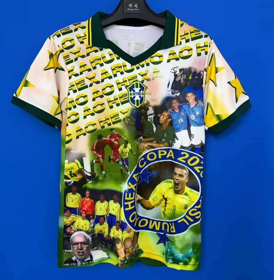 26 27 Brazil training S-XXL 26 27 巴西 训练 球衣 S-2XL