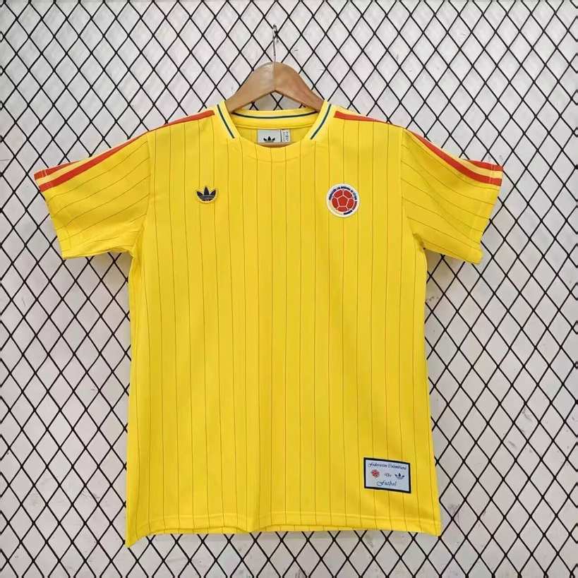 26 27 Colombia Retro Edition Yellow S-2XL 26 27 哥伦比亚 复古版 黄色 S-2XL