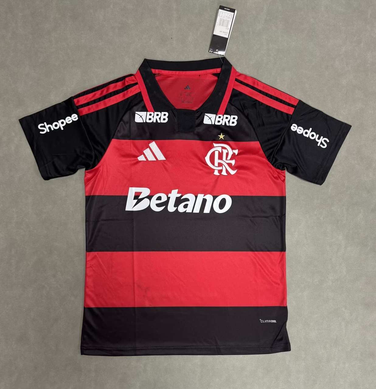 26 27 Flamengo Home with sponsors S~4XL 26 27 弗拉门戈 主场 广告版 S~4XL