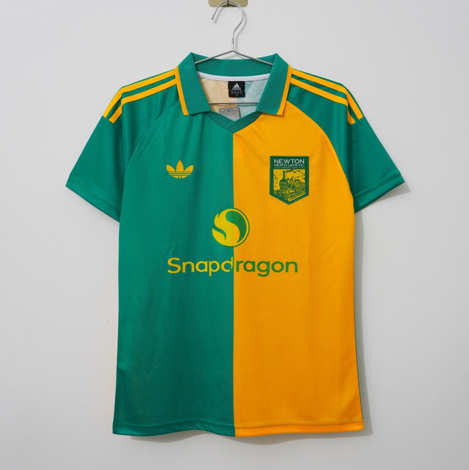 26 27 Man United 125th Anniversary Commemoration Yellow Green 26 27曼联 125周年纪念 黄绿