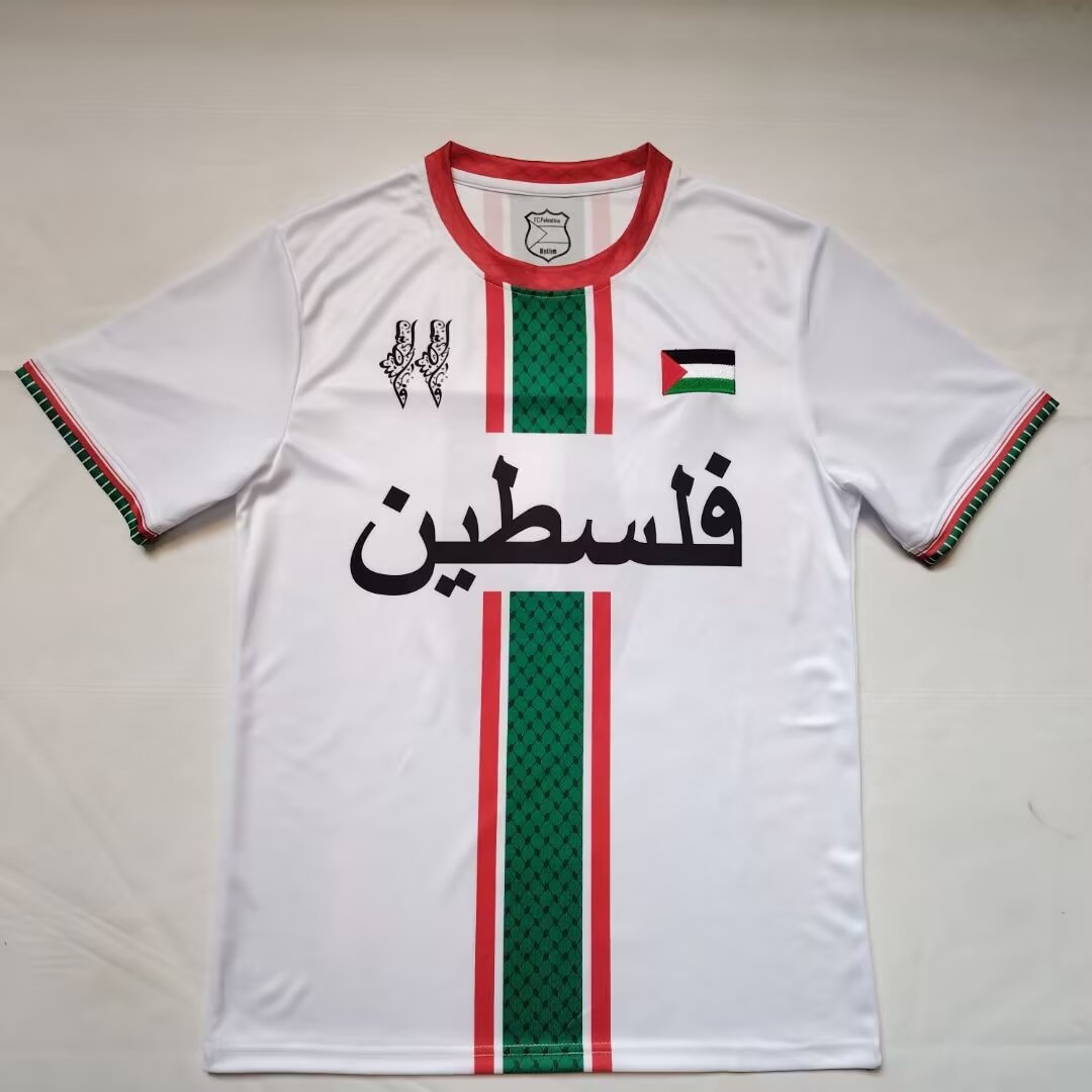 26 27 Palestine White Flag Arabic S-4XL 26 27 巴勒斯坦 白色 国旗阿拉伯文 S-4XL