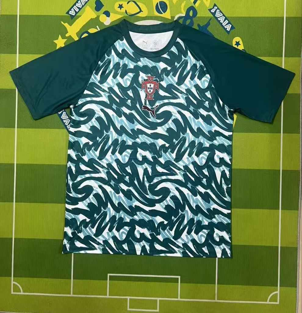 26 27 Portugal green 26 27 葡萄牙 赛前服 绿色 S～4XL