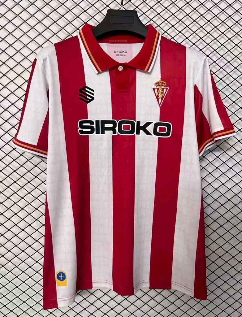 26 27 Sporting Gijon Home S-4XL 26 27 希洪竞技 主场 S-4XL