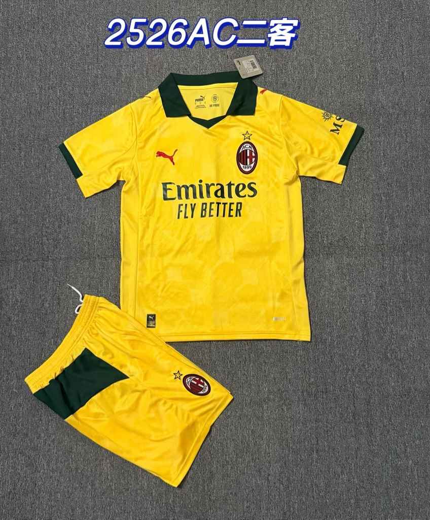 25 26 AC Milan third Away Adult Set 25 26 AC米兰 二客 成人套装