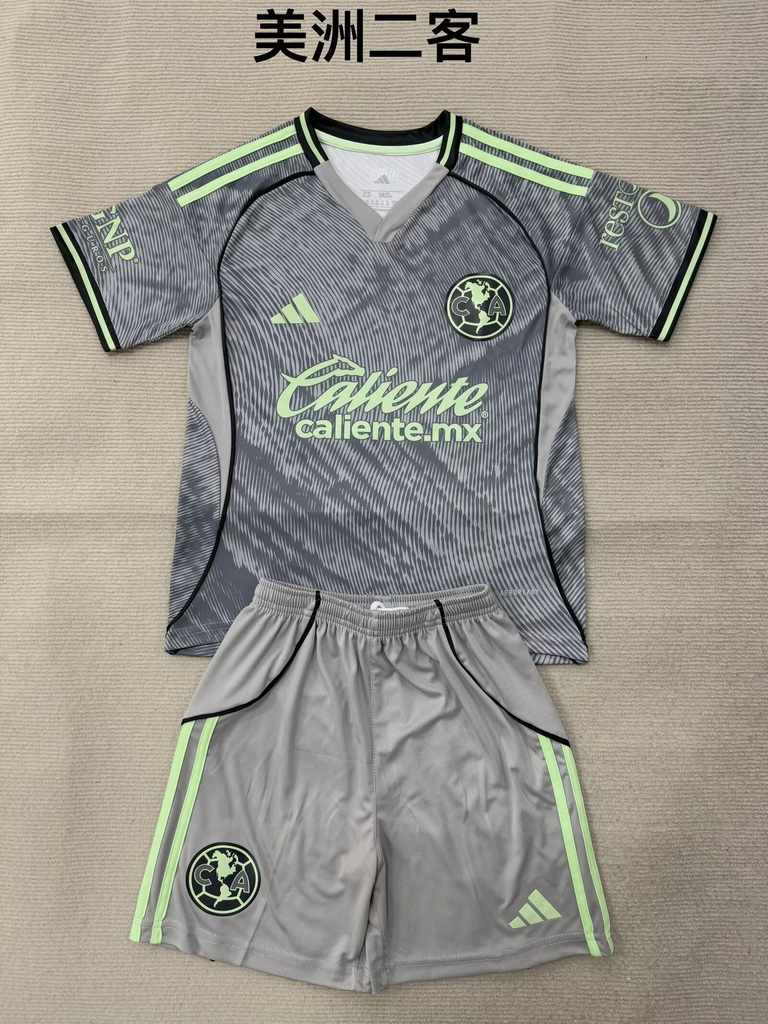 25 26 Americas CA third away adult kid kits 25 26 美洲 二客 成人套装、童装（16-2XL)