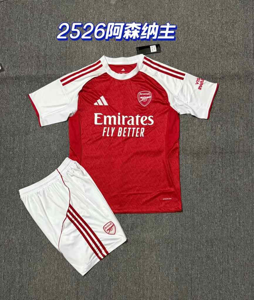 25 26 Arsenal Home Adult Set 25 26 阿森纳 主场 成人套装