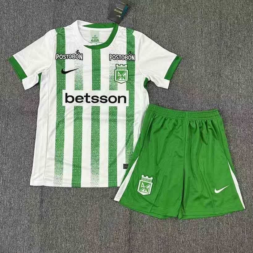 25 26 Atletico Nacional home adult kid kits 25 26 国民竞技 主场 大人 儿童套装
