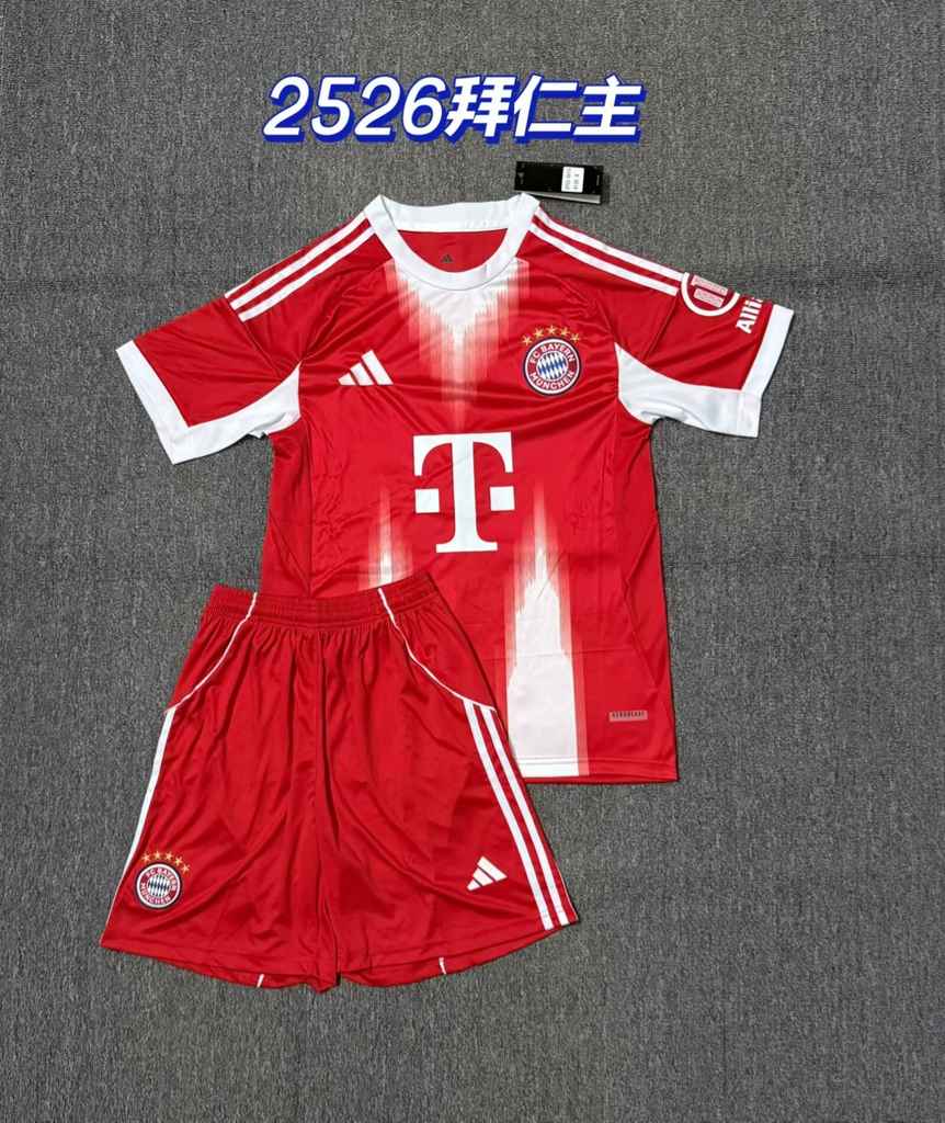 25 26 Bayern Home Adult Set 25 26 拜仁 主场 成人套装