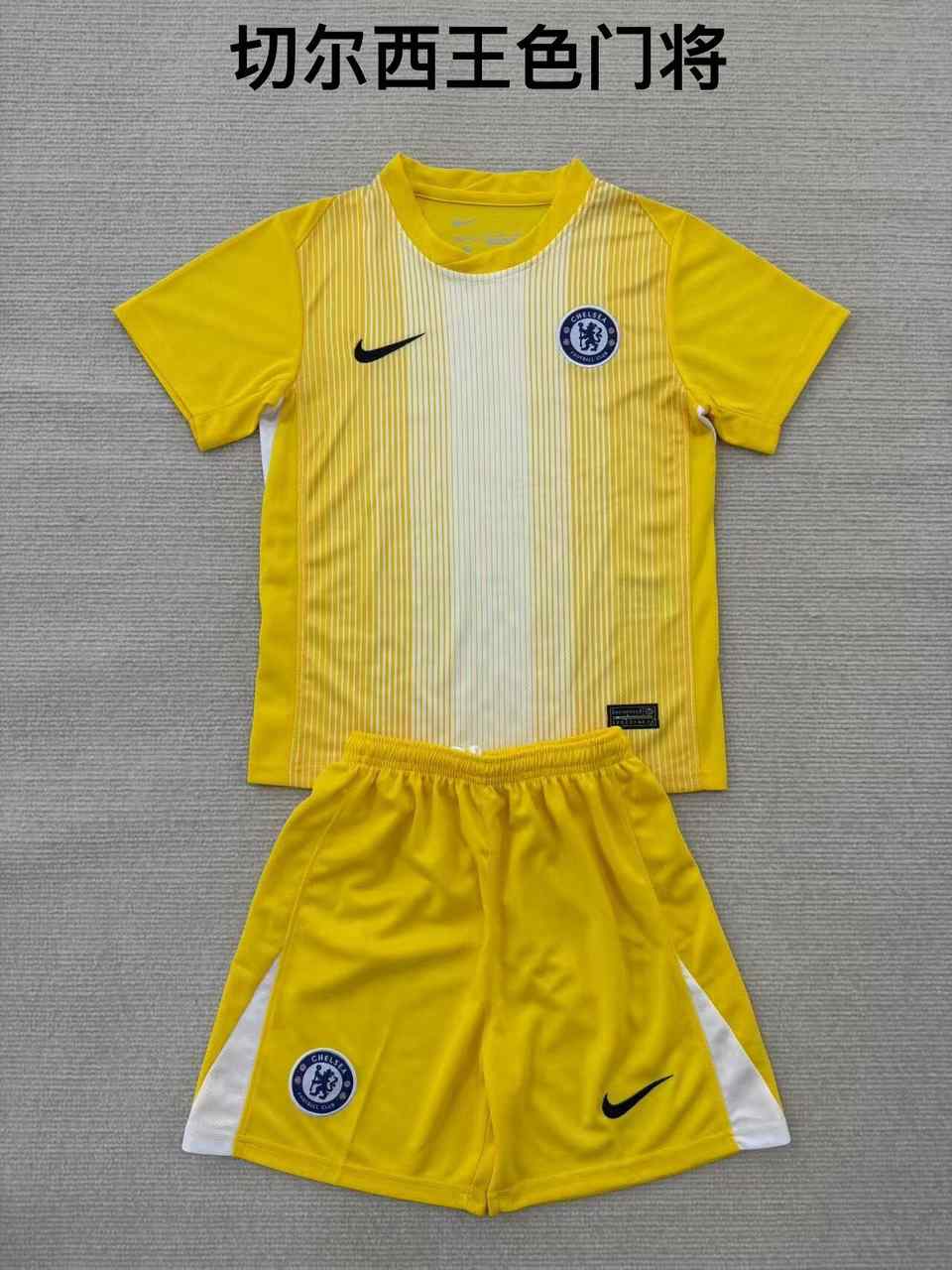 25 26 Chelsea goalkeeper adult kid kits 25 26 切尔西 黄色 守门员 成人套装、童装（16-2XL)