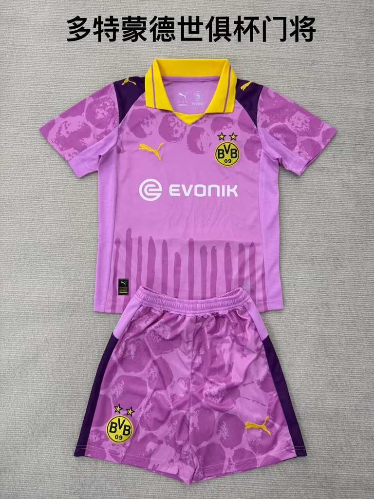 25 26 Dortmund goalkeeper adult kid kits 25 26 多特蒙特 门将 成人套装、童装（16-2XL)
