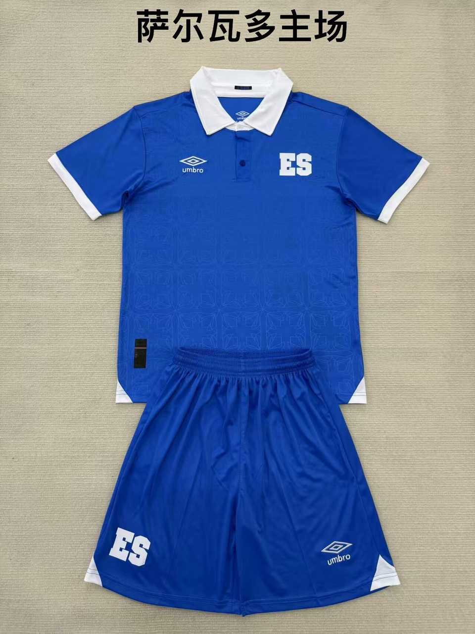 25 26 El Salvador home adult kid kits 25 26 萨尔瓦多 主场 成人套装、童装（16-2XL)