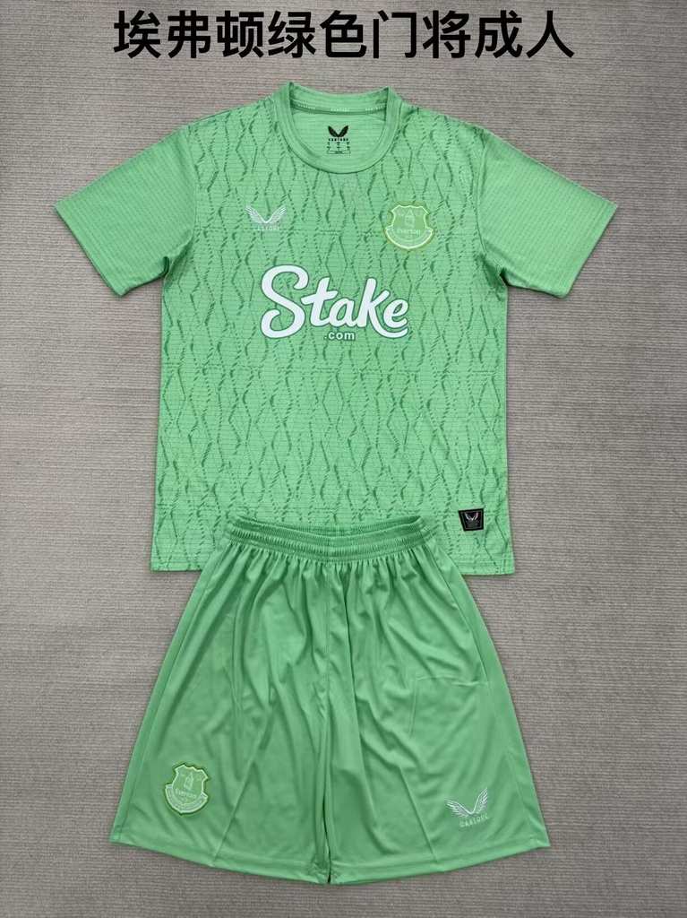 25 26 Everton green goalkeeper adult kits 25 26 埃弗顿 绿色 守门员 成人套装