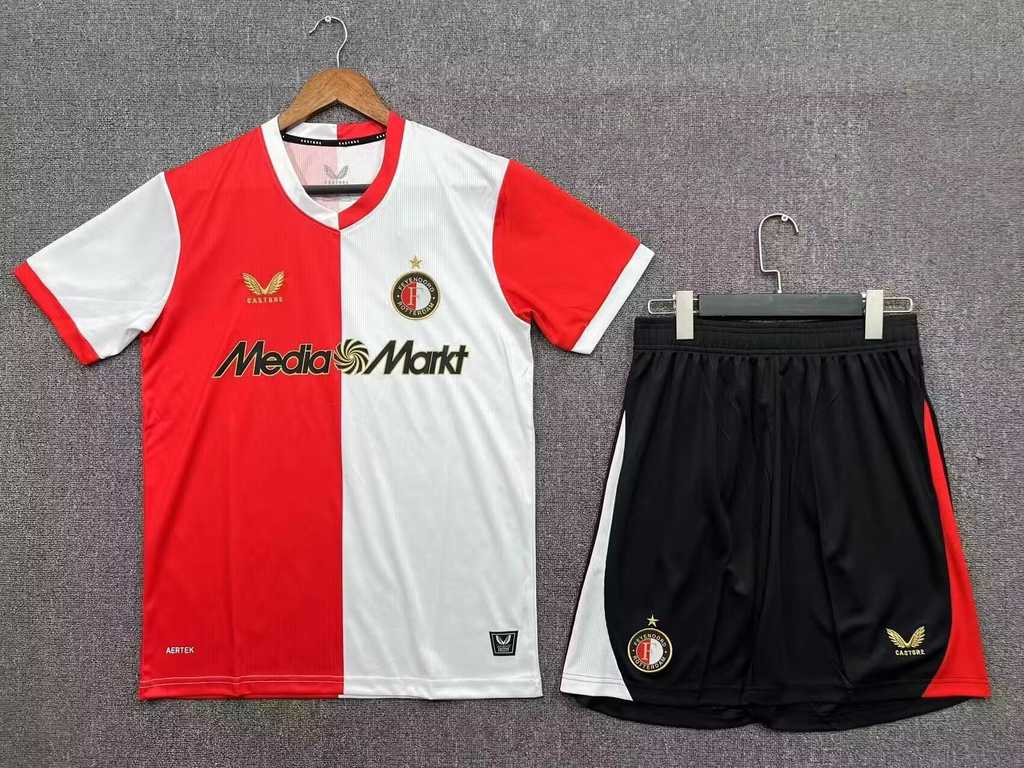 25 26 Feyenoord Home Adult Kits 25 26 费耶诺德 主场 成人套装