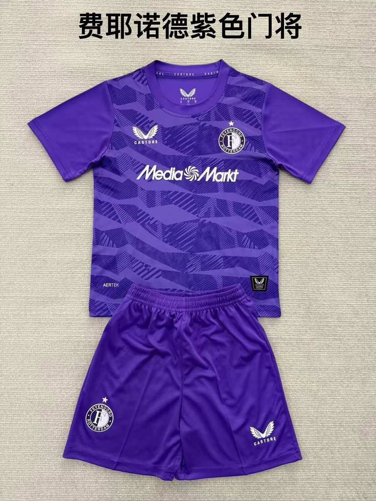25 26 Feyenoord purple goalkeeper kit (adult, children's) (16-2XL) 25 26 费耶诺德 紫色