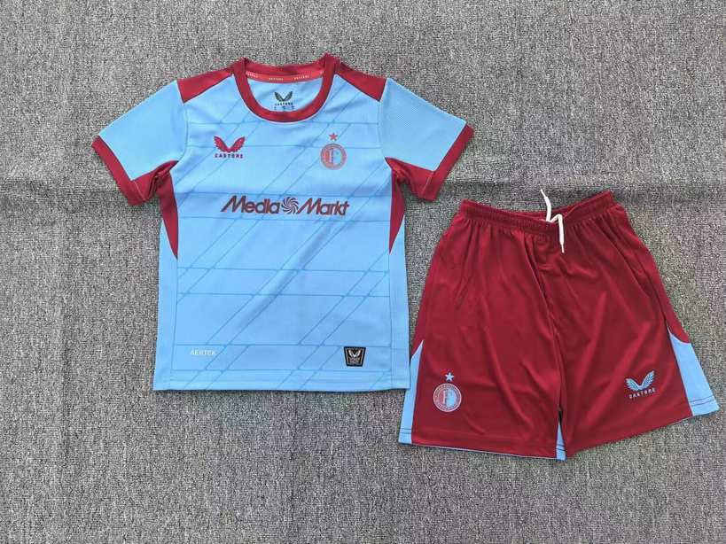 25 26 Feyenoord third away adult kid kits 25 26 费耶诺德 二客 大人 儿童套装