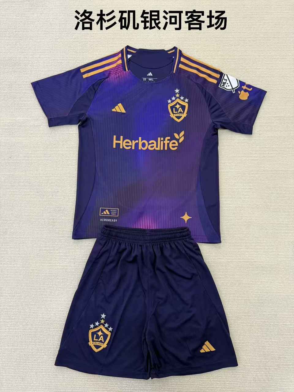 25 26 Los Angeles Galaxy Away Adult suit, Kids suit (16-2XL) 25 26 洛杉矶银河 客场 成人套装
