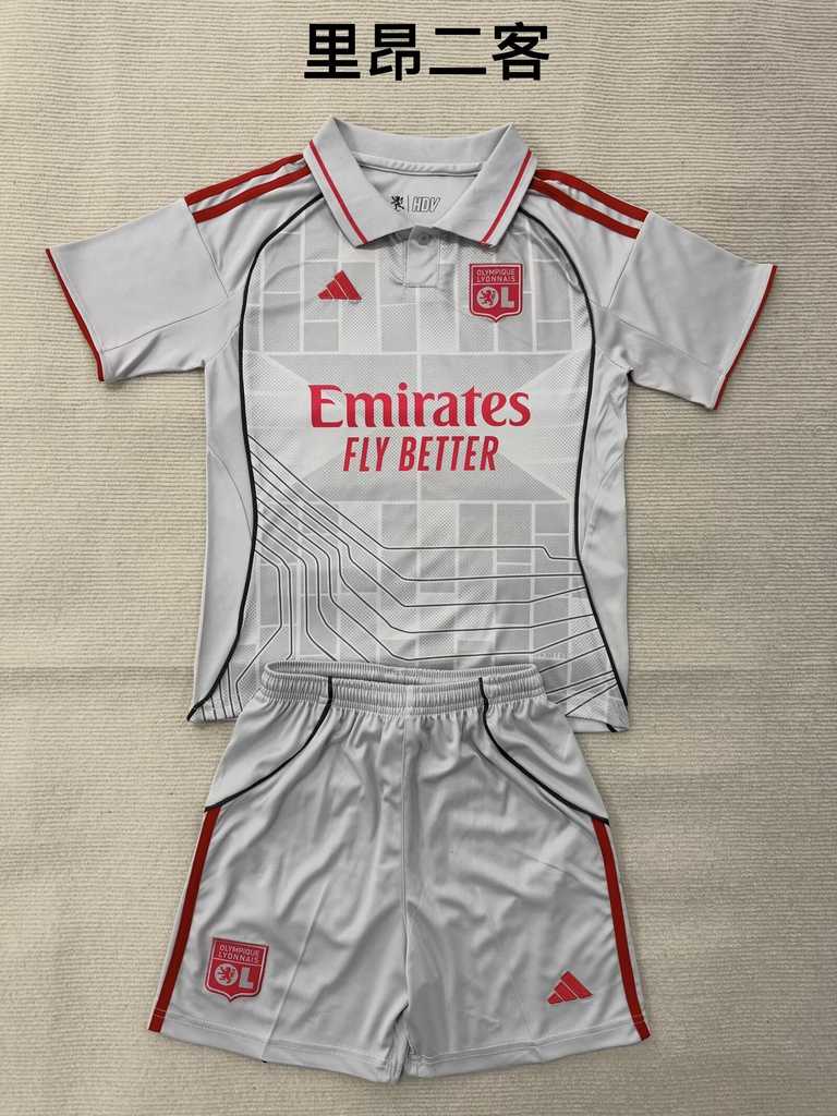 25 26 Lyon third away adult kid kits 25 26 里昂 二客 成人套装、童装（16-2XL)
