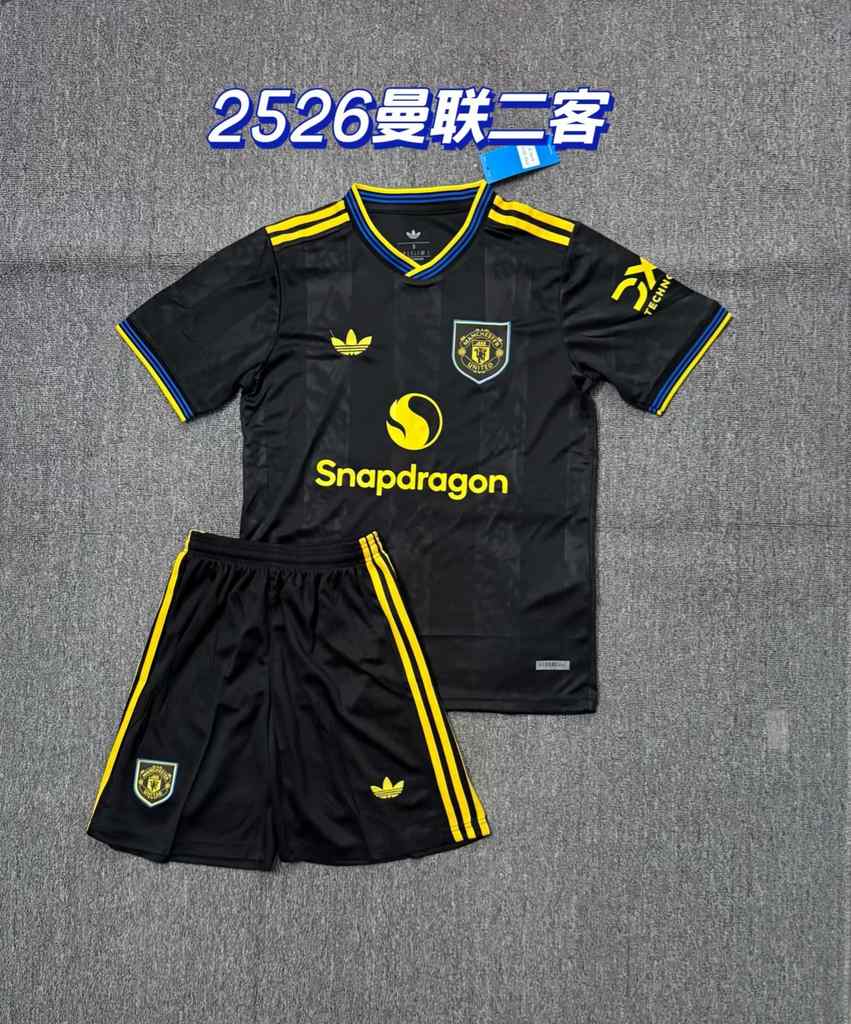 25 26 Man United third away adult kit 25 26 曼联 二客 成人套装