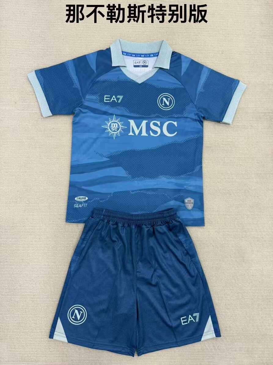 25 26 Napoli special version adult kid kits 25 26 那不勒斯 特别版 成人套装、童装（16-2XL)