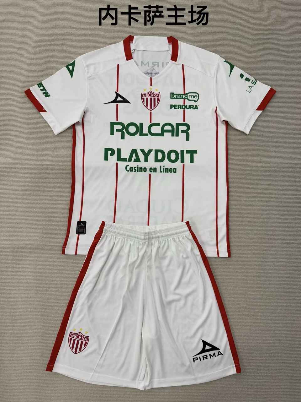 25 26 Necaxa home adult kid kits 25 26 内卡萨 主场 成人套装、童装（16-2XL)