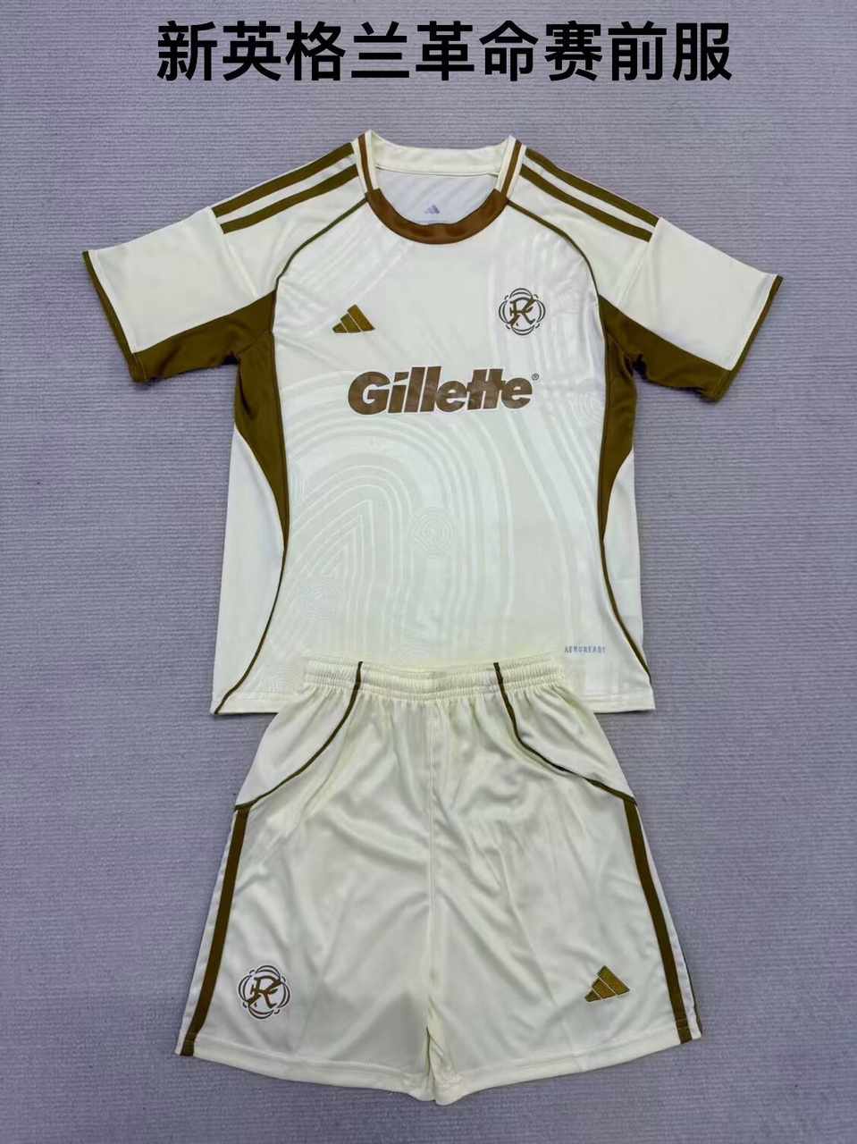 25 26 New England Revolution adult kid kits 25 26 英格兰革命 赛前服 成人套装、童装（16-2XL)