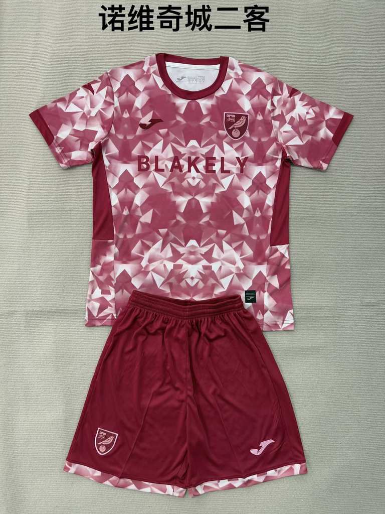 25 26 Norwich third away adult kid kits 25 26 诺维奇城 二客 成人套装、童装（16-2XL)
