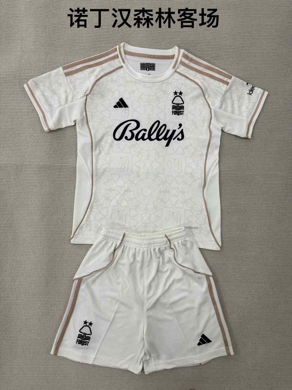 25 26 Nottingham Forest away adult set, children's set (16-2XL) 25 26 诺丁汉森林 客场 成