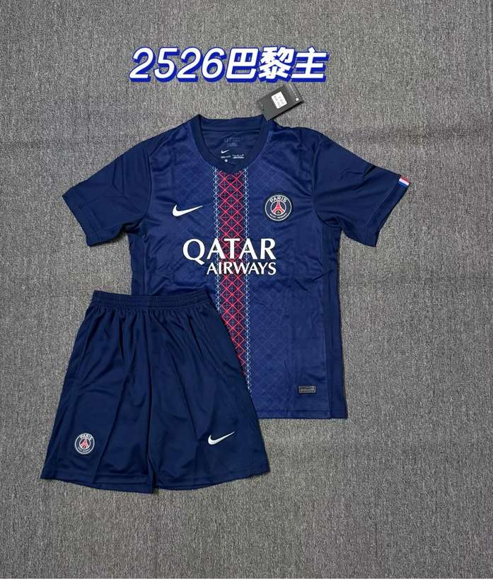 25 26 PSG Paris Home Adult Set 25 26 巴黎 主场 成人套装