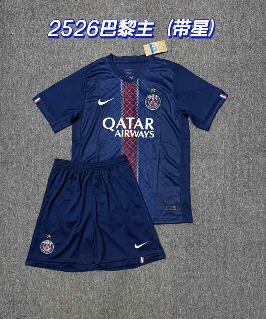 25 26 PSG Paris Home adult kits 25 26 巴黎 主场 成人套装