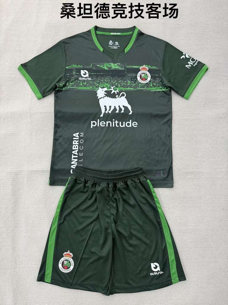 25 26 Racing Santander away adult set, children's set (16-2XL) 25 26 桑坦德竞技 客场 成人